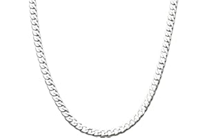 NECXON Colliers pour hommes, chaîne de 5 mm, chaîne en argent, collier en acier inoxydable pour hommes, cadeaux pour garçon, mari, frère, petits amis