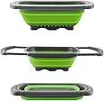2 Pcs Passoire Pliable, ZoomSky Passoire Pliante en Silicone Filtre