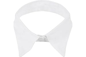 TRIXES Fashion White Detachable Round Collar Choker - False Collar for Women Girls Outfits - Fancy Dress Accessory - One Size