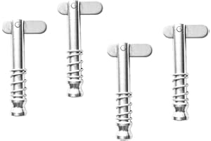 B Baosity Perno di Sgancio Rapido Superiore per Tendalino da Barca 4 Pezzi 1/4 di Pollice 6 Mm con Molla