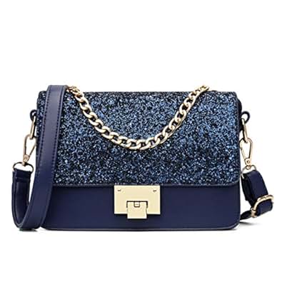 Lois Borsa A Tracolla Donna Piccola - Elegante E Pratica, In Tela E Pelle Sintetica | Blu - Foto 8