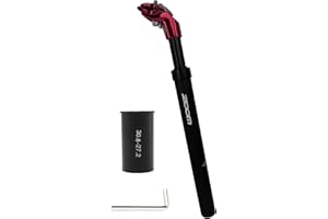 Jane Eyre Spring - Reggisella ammortizzato in Alluminio,Reggisella Ammortizzato Telescopico MTB di Alluminio, 27,2/30,8/31,6 per Bici elettrica, MTB, da Trekking, City Bike