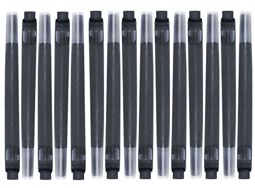 Preisvergleich Produktbild Parker S0881440 Ersatzpatronen Quink (für Füllfederhalter, lange Patronen, auswaschbare schwarze Tinte, 15er-Pack)