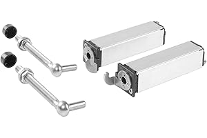 LOCINOX Paire de Gonds à Ressort L=150Mm /40X40