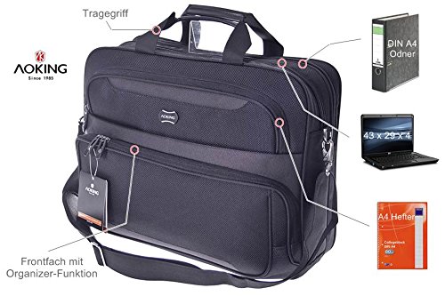 * SONDERPOSTEN * XXL BAG TASCHE FLUGBEGLEITER MESSENGER UMHÄNGETASCHE BUSINESSTASCHE ARBEITSTASCHE SCHULTERTASCHE HERRENTASCHE DAMENTASCHE - 3
