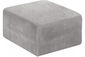 ZZDZW Copertura Sgabello Quadrato,Copri Ottomano ,Fodere Coprisgabello Fodere per Sgabello Fodera per Poggiapiedi Velluto Copri Pouf Quadrato 80x80/100x100/50x50/40 x 40 Quadrati Elasticizzato ( Color : #30