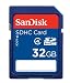 Produktbild SanDisk 32 GB SDHC 32 GB SDHC Class 4 Speicher Flash – Memoiren Flash (32 GB, SDHC, Klasse 4, blau)