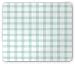 Produktbild Plaid Mouse Pad by, Diagonal Lines and Squares in Pastel Color Baby Nursery Theme in Vintage Design, Standard Size Rectangle Non-Slip Rubber Mousepad, Seafoam White
