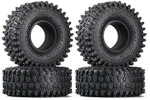 INJORA 2.2inch crawler tires 4Pcs RC Rubber Tyre Set Wheel Tires for 1/10 RC Rock Crawler Axial SCX10 RR10 Wraith