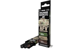 AK Interactive AK REAL COLORS MARKER SET RCM108 LATE GERMAN AFV CAMO COLORS (3pcs)