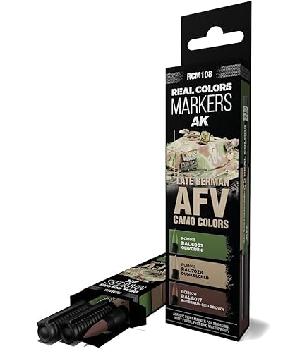 Ak Real Colors Discontinued AK Interactive Real Colors Marker Set - RCM106 Tactical Markings (3-Pack) Ak Markers