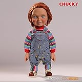 Gut gestaltete Figur. Unbekannt 78004 sprechende, 38 cm große Chucky-Puppe mit nettem und lächelndem Gesicht von Good Guys.