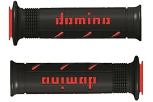 PRORACER Poignée de Guidon de Moto de Route, Naked, Touring, Sportbike, Moto2, Moto3, pre-moto3, Moto4, Moto5 (Rouge Super Doux)