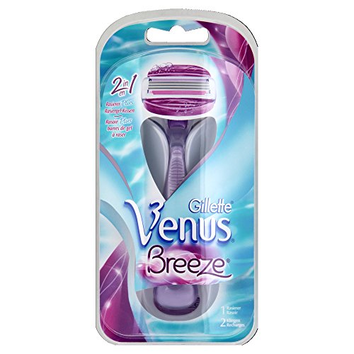 Gillette Venus Breeze Razor with Built-In Shave Gel Bars