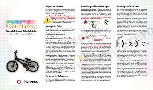 .drivezero. Retroflexx Reflektorenbögen 4 mm für Fahrradfelgen - 3