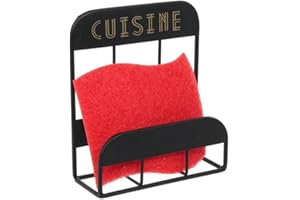 THE HOME DECO FACTORY CMKA2950 PORTAESTROPAJO ALAMBRE, Metall, Schwarz, Einheitsgröße