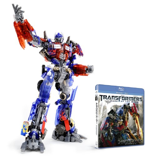 Transformers Dark of the moon [Blu-ray + DVD] with Optimus Prime Dual Model Kit - Scanning Clear Crystal ver. Amazon Japan Exclusive