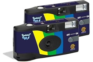 GT PHOTO - Confezione 2 x Fotocamera USA e Getta Realishot Flash - 27 Foto - Nero