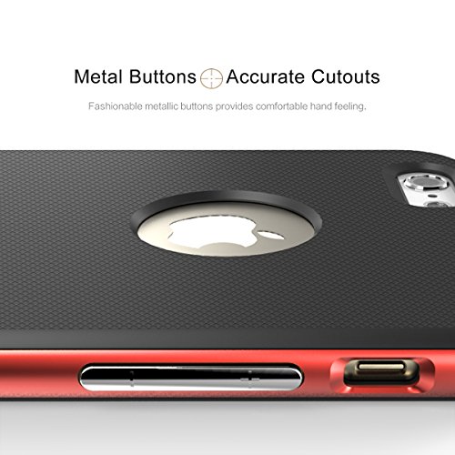 Funda ROCK Royce iPhone 6 6s Case Netted Texturizado Doble Capa Dos Colores Apple Logo PC TPU Agujero Honda Tel fono Caja Caso para Apple iPhone 6 6s 4 7 inch - Rojo reviews Funda ROCK Royce iPhone 6 6s Case Netted Texturizado Doble Capa Dos Colores Apple Logo PC TPU Agujero Honda Tel fono Caja Caso para Apple iPhone 6 6s 4 7 inch - Rojo