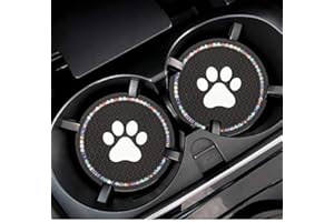 PTNKUIIY 2 Stücke Bling Kristall Auto Untersetzer,Glitzer Strass rutschfeste Universal Getränkehalter Dosenhalter Silikon Anti-Rutsch Einsatz Tasse Halter Auto Zubehor Innenraum für Frauen,Bunt