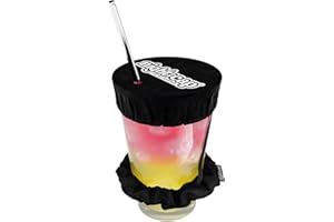 NightCap - Original Drink Cover Scrunchie, As Seen on Shark Tank - Anti-Spike Drink Protector for Women - Reusable Drink Cover Scrunchie - Fits Most Cups & Glasses, Washable - Black