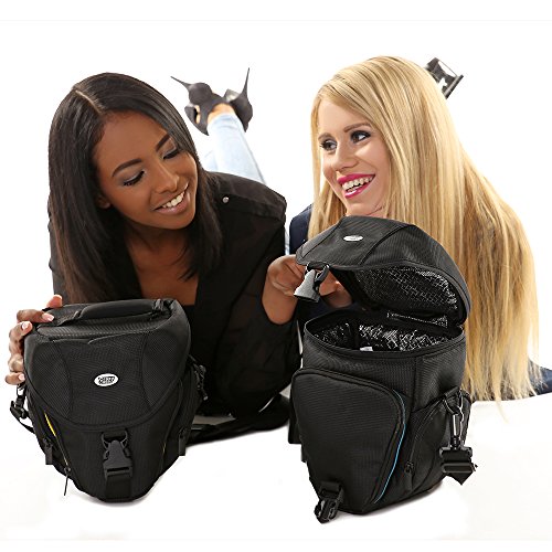 CrazyCase   Cybertech L Colt sacoche pour appareil photo reflex num  rique   SLR Camera Case en NOIR   JAUNE compatible avec  Canon EOS 5D Mark II  III  6D  7D  60D  70D  100D  650D  600D  700D  1100D  1200D  1DX  1DC   Nikon D610  D600  D800  D5300  D7000  D7100  D5100  D5200  D5300  D3100  D3200  D3300  D300S  Df  D4  D3X  D90   Sony Alpha A99  A77  A65  A58  A57  A55  A37  A380  A900  A3000  A5000  DSC-RX10  NEX-3N   Samsung Galaxy NX  NX20  NX30   PANASONIC G5  G6  GX7  GH4  GH3