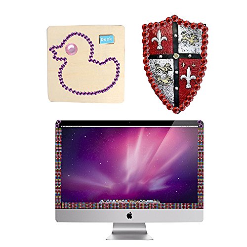 878 stück Strasssteine Selbstklebend Deko Glitzersteine zum aufkleben Strass Glitzer Schmucksteine Set Dekoration für DIY, Handwerk von Kinder, Skizzenbuch, Bilderrahmen usw. - 5
