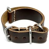 DaLuca NATO Watch Strap - Brown Chromexcel (Matte Buckle) : 24mm