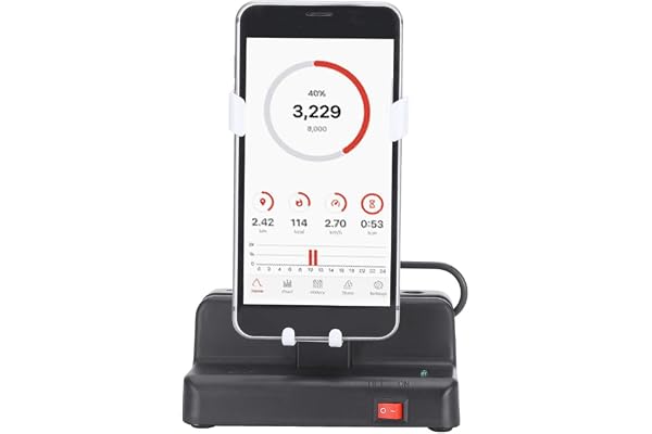Garosa Compteur podomètre Automatique, podomètre Silencieux sans Aimant pour Balancement Gauche/Droite du téléphone Mobile en Exercice Quotidien