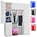 Produktbild Kesser® DIY Kleiderschrank Schrank Steckregal  Schuhschrank  Regalsystem  Garderobe | Belastbar | Größe: 20 Boxen / 1000 Liter | Farbe: Weiß