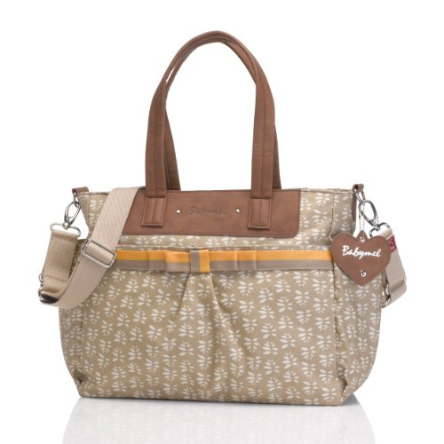 Babymel Cara Tote Beige Petal Baby Changing Nappy Bag
