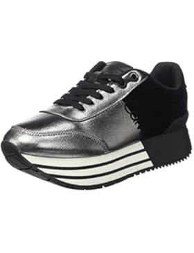 Calvin Klein Damen Carlita Metal Canvas/Flocking Sneaker