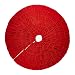 Produktbild Deggodech Traditionelles Rot Jute Leinen Weihnachtsbaum Rock 50zoll/127cm Groß Weihnachtsbaumdecke Großem Rüschen Weihnachtsbaum Röcke Ornaments für Weihnachten Baum Rock Deko Weihnachtsdekoration