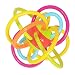 Amazemarket 12 cm Infant Baby Rattle Creative Appease Toy Activity Silicone Teether Bite Rings Grasp Grab Ball Ring Colorful Intelligent Development Gift Random Color (baby teether ball)