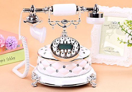 spécification SINCERE@ Antique mode téléphonique créatif rétro jardin de style européen millésime ligne fixe Téléphone antique bureau à domicile piédestal