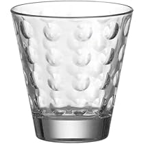 Leonardo Verre à Boire Optic 215 Ml, 6 Pièces, Rouge (0.22 L