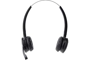 Jabra Pro 920 Duo Bezprzewodowe słuchawki stereo DECT - głos HD, redukcja szumów i jednodniowa żywotność baterii - zoptymalizowane do użytku z telefonem stacjonarnym w Europie - wtyczka UE