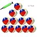 Produktbild BeTwo 12 Packungen aufblasbare Strand Bälle 10" 6-Panel Bunte Strand Wasser Party Spielzeuge mit 1 Freien Hand Luftpumpe