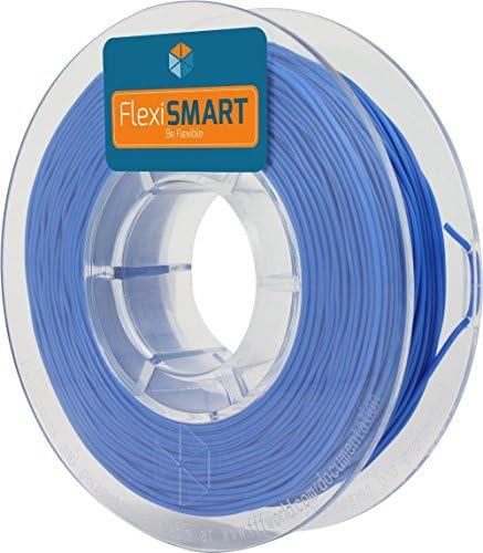250 g. Blue FlexiSMART 1.75 mm Flexible filament TPU for 3D Printer - Flexible filament for 3D printing - TPE filament, TPU filament, elastic filament
