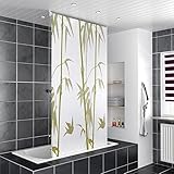 UMWELTFREUNDLICHES MATERIAL IN MODERNEM DESIGN: Der Vorhang besteht aus recycelbarem und Chlorid freiem Material: PEVA