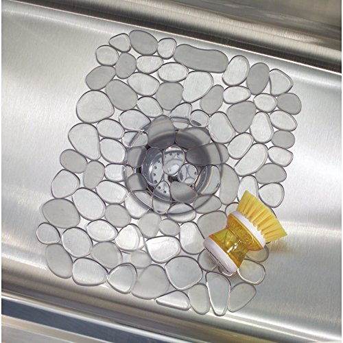 InterDesign 60060EU Pebblz Spülbeckenmatte, durchsichtig - 5