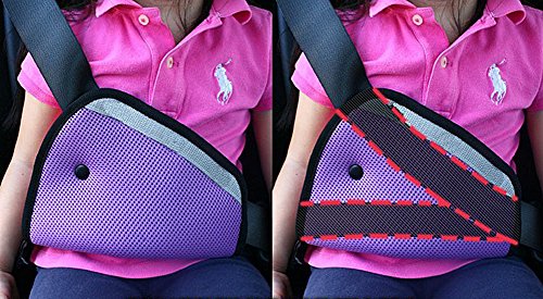 lwdauto Sicherheitsgurt Feinstimmern, Sicherheitsgurt Covers für Kinder, Gurtführungen & #-; für Kinder mehr als 1 Meter (zufällige Farbe) - 4