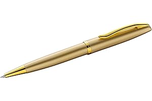 Pelikan Długopis Jazz Noble, złoty, dla osób praworęcznych i leworęcznych, elegancki metalowy długopis, w składanym pudełku, 821643