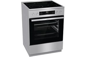 Gorenje GECS6C 70 XPA Elektro-Standherd mit Glaskeramik-Kochfeld 60 cm / 71 Liter/ExtraSteam/GentleClose/AirFry/Versenkbare K