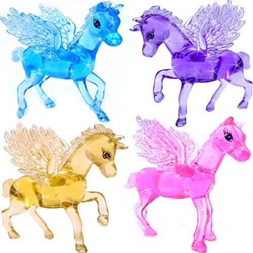 German Trendseller® – 12 x Magisch Zauberhafte – Kristall Pferde – für Kinder ┃ Mädchen Farben ┃ Mitgebsel ┃ Kindergeburtstag ┃ Zauber – Pferde ┃ 12 Stück - 2