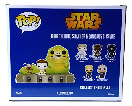 Star Wars Return of the Jedi Exclusive Jabba, Slave Leia & Salacious B. Crumb...