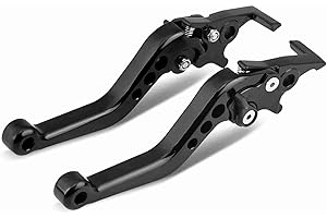 Keenso Adjustable CNC Brake Lever, Double Disc Folding Clutch Lever, Aluminum Alloy Construction, for Mountain Bikes, for Road Biking