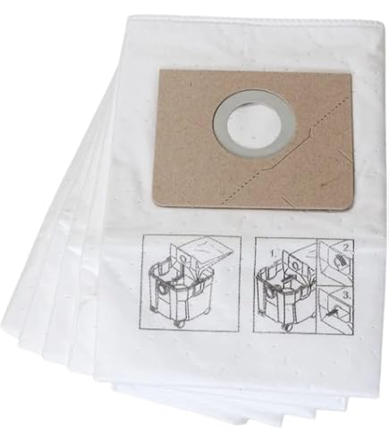 MisterVac Kit 10 Sacchetti Aspirapolvere + Set 3 Ugelli – Compatibile Con Fein Dustex 35 L – Filtrazione Multistrato – Prodotto In Germania