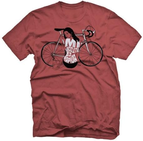 Endurance Conspiracy Mens (James Bond Inspired) Cycle T Shirt Live &amp; Let Ride Red Cotton, Jersey Crew Neck - Large