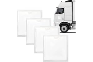 Maciun Supporto per permesso di parcheggio, 4 pezzi, supporto adesivo per parabrezza, borsa per immatricolazione multifunzionale